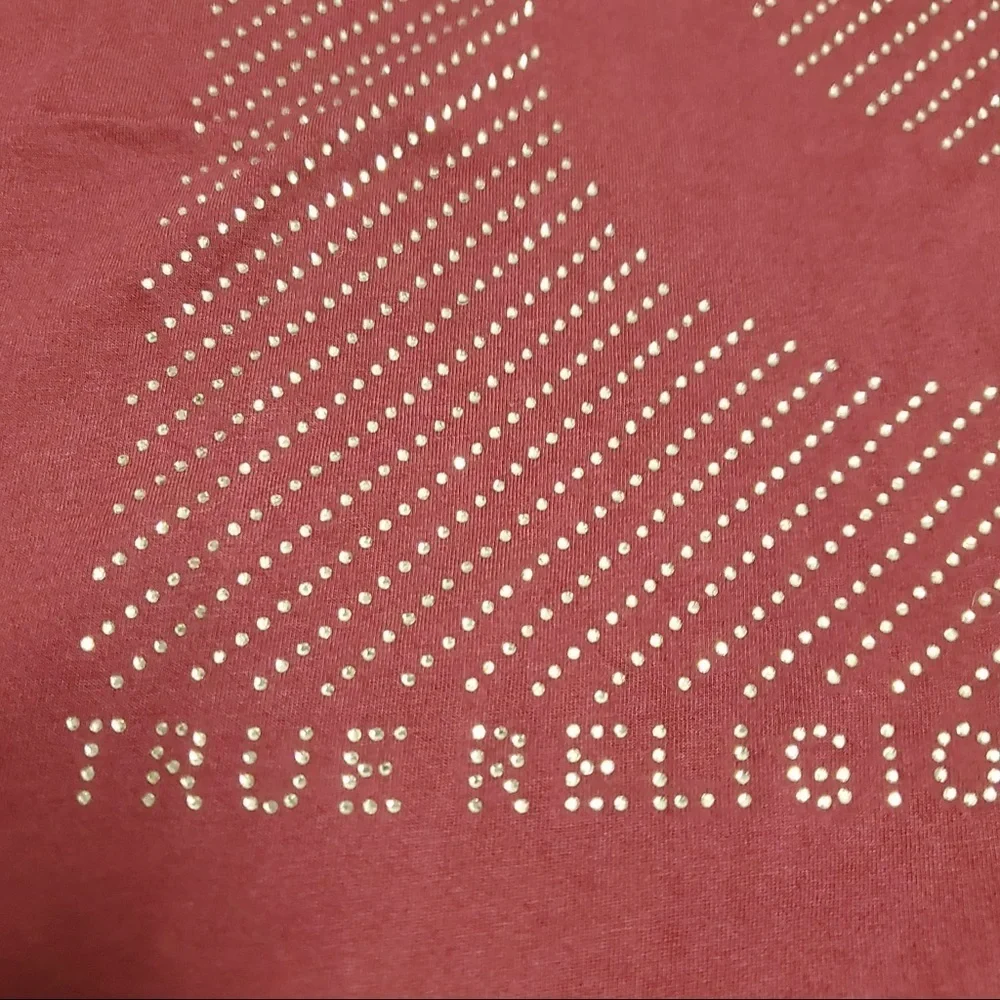 True Religion Rymstone tee sz various burgundy